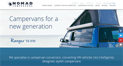 Desktop Screenshot of nomadcampervans.com