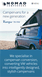 Mobile Screenshot of nomadcampervans.com